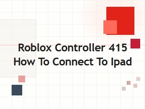 How to Connect Roblox Controller 415 to Ipad